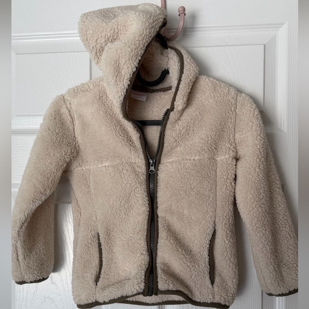Hanna Andersson Cream Sherpa Jacket